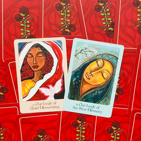 Mother Mary Oracle cards Blue Angel