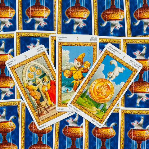 Tarot Of White Cats cards deck Lo Scarabeo