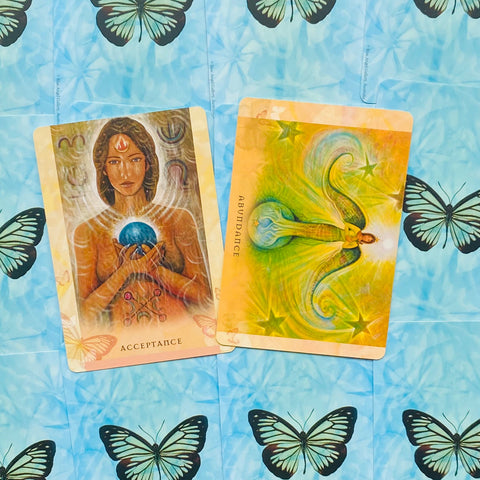 Universal Wisdom Oracle cards Blue Angel