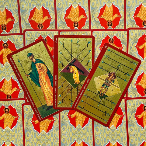 Golden Tarot Of The Tsar Cards Lo Scarabeo