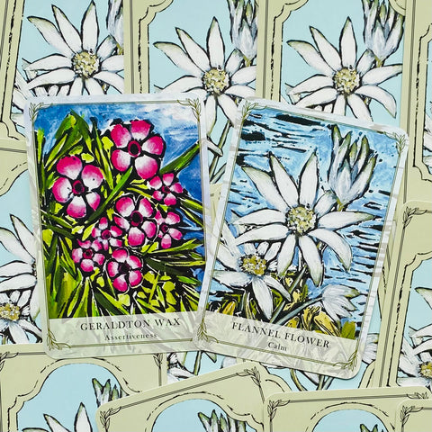 Australian Wildflower Reading cards Rockpool
