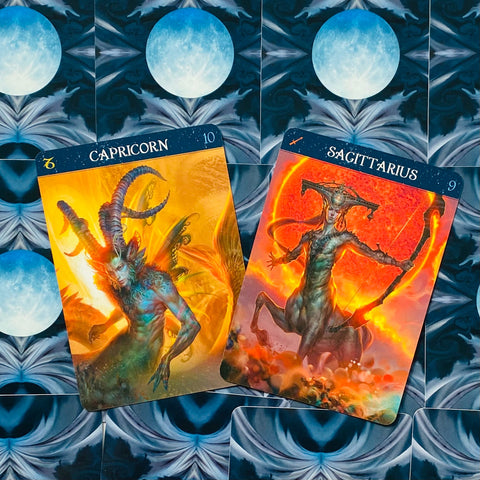 Barbieri Zodiac Oracle cards Lo Scarabeo