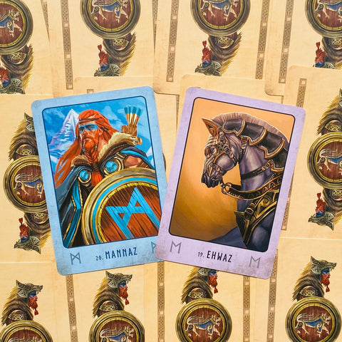 Viking Oracle Cards Blue Angel
