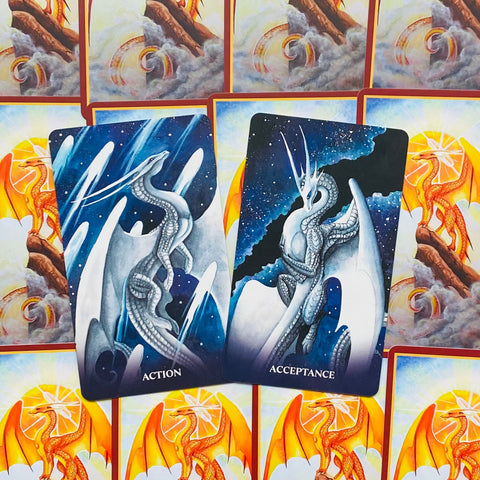 Universal Dragon Oracle Cards Blue Angel