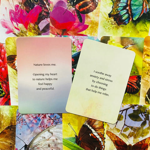 Butterfly Affirmations cards Blue Angel