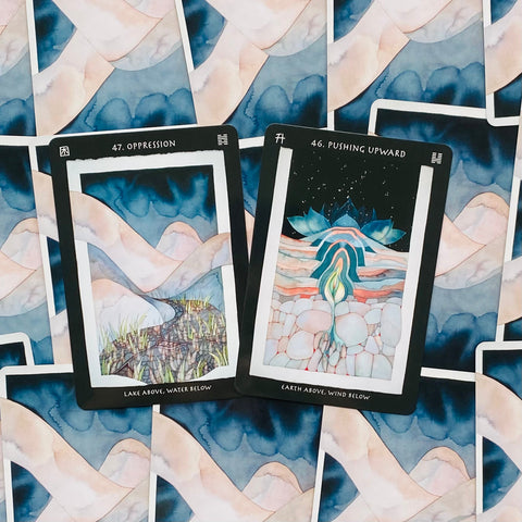 Visionary I Ching oracle cards Blue Angel