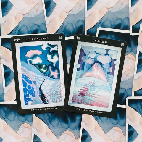 Visionary I Ching oracle cards Blue Angel