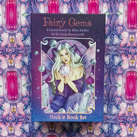 Fairy Gems a crystal Oracle Cards and Book set US Games Systems