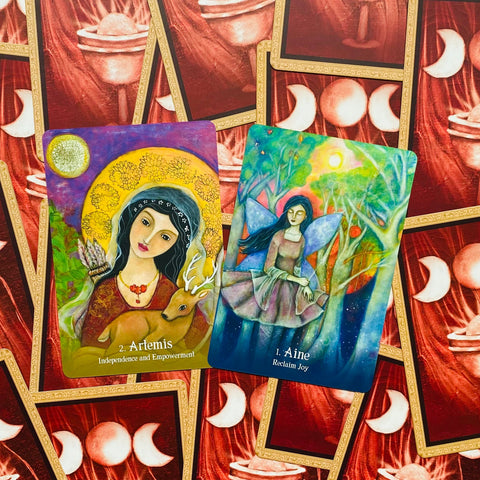 Sacred Mothers and Goddesses Oracle Cards Blue Angel
