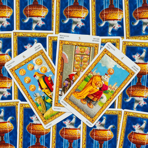 Tarot Of White Cats cards deck Lo Scarabeo