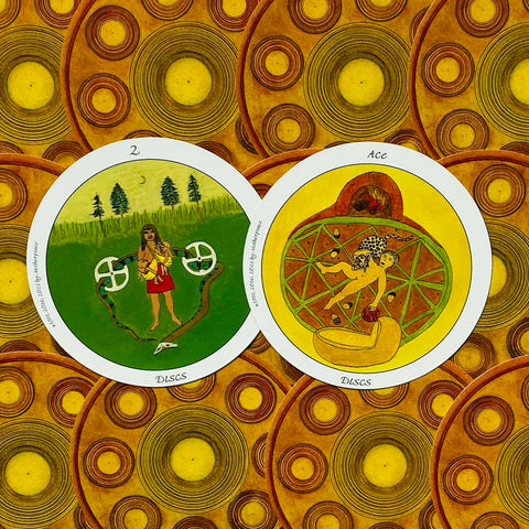 Mini Motherpeace Round Tarot Deck US Games Systems