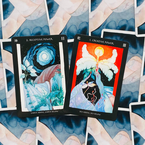 Visionary I Ching oracle cards Blue Angel