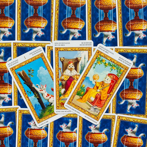 Tarot Of White Cats cards deck Lo Scarabeo