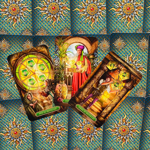 Gilded Tarot Royale cards and book set Llewellyn