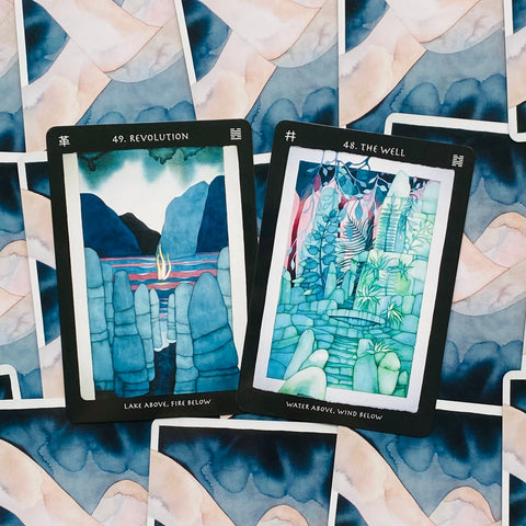 Visionary I Ching oracle cards Blue Angel