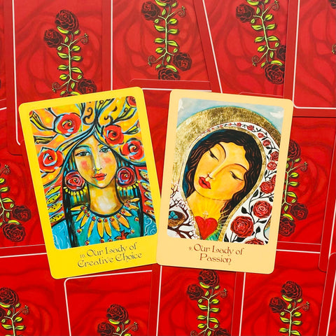 Mother Mary Oracle cards Blue Angel