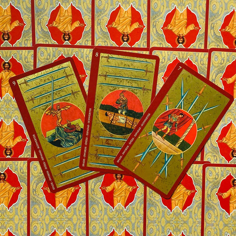 Golden Tarot Of The Tsar Cards Lo Scarabeo