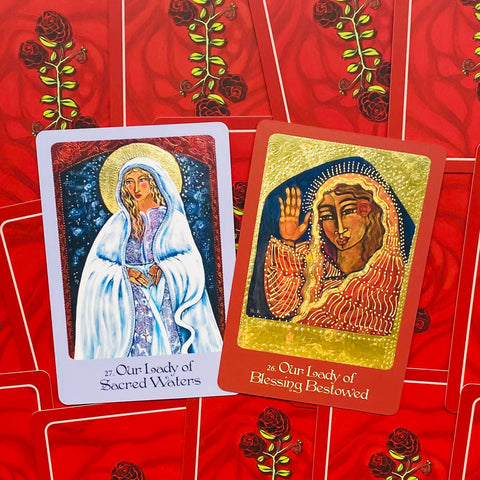 Mother Mary Oracle cards Blue Angel
