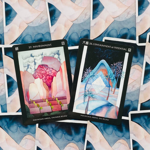 Visionary I Ching oracle cards Blue Angel