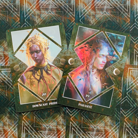 Dark Mirror Oracle Cards Lo Scarabeo
