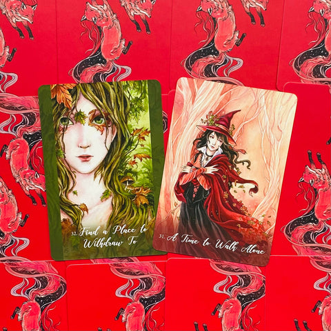 Foxfire The Kitsune Oracle cards Blue Angel
