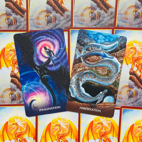 Universal Dragon Oracle Cards Blue Angel