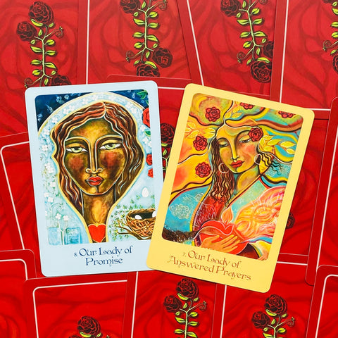 Mother Mary Oracle cards Blue Angel