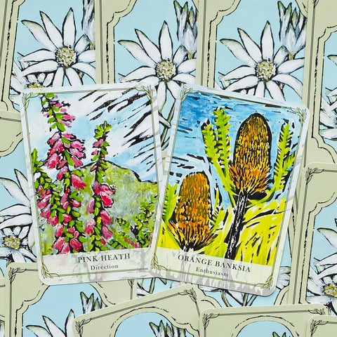 Australian Wildflower Reading cards Rockpool
