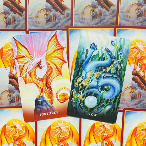 Universal Dragon Oracle Cards Blue Angel
