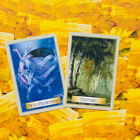 Wisdom of the Golden Path Oracle cards Blue Angel