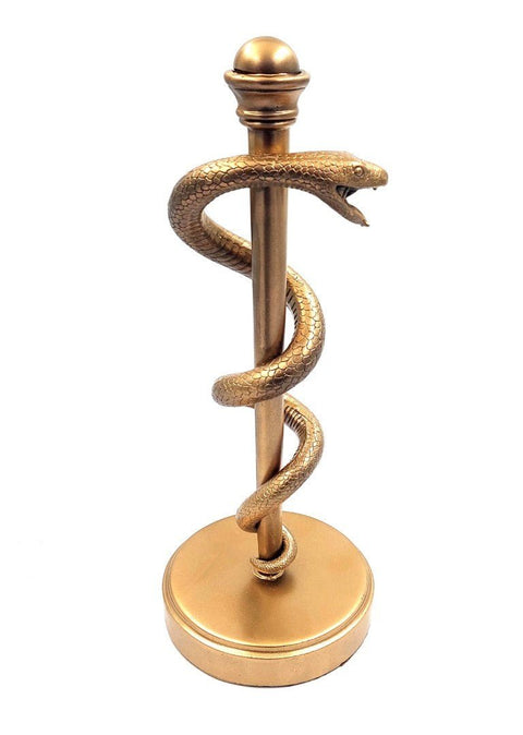 Aesculapius staff - symbol of medical art. MC - 9634G 30cm high. - Hobby.lt 🇬🇧