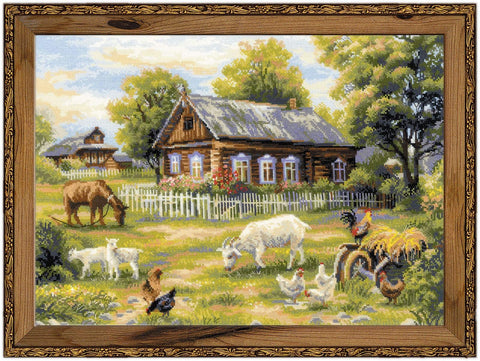 Afternoon in the Country - Cross Stitch Kit from RIOLIS Ref. no.:1501 - Hobby.lt 🇬🇧