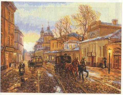 Alisa Siuvinėjimo rinkinys "Senamiesčio gatvė" 3 - 18 (45x34 cm) - Hobby.lt 🇬🇧