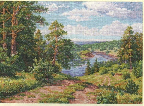 Alisa Siuvinėjimo rinkinys "Žalioji nuokalnė" 3 - 13 (40x30 cm) - Hobby.lt 🇬🇧