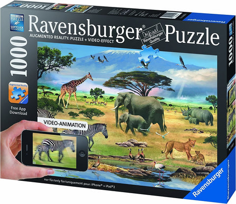 Augmented Reality Animals Of Africa Puzzle - 1000 Piece - Hobby.lt 🇬🇧