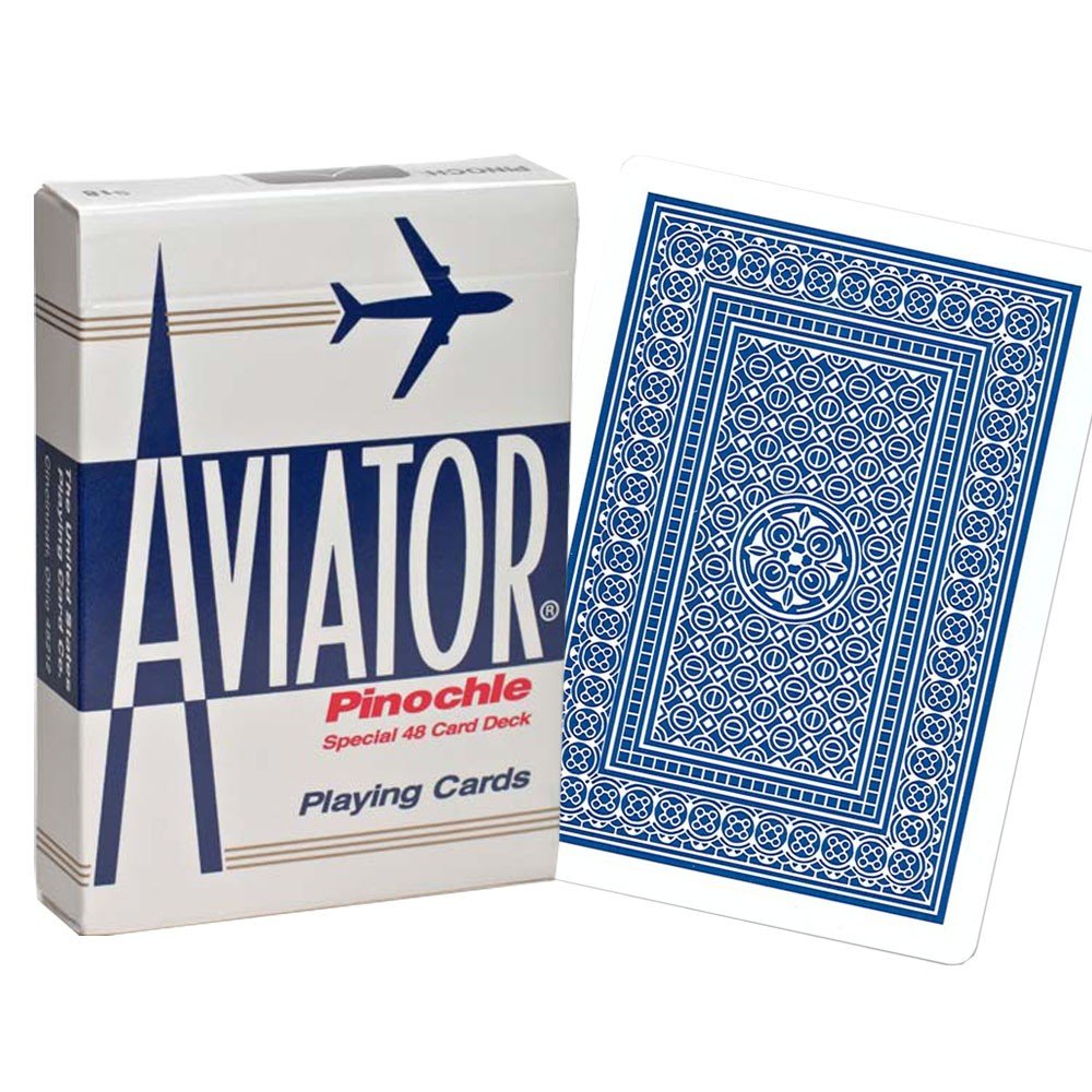 Aviator Pinochle Standard poker cards Blue Hobby.lt