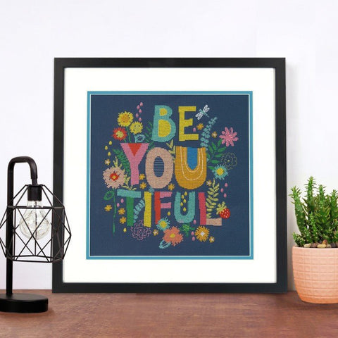 Be - You - Tiful (27.9 x 27.9 cm) - Cross Stitch Kit by DIMENSIONS - Hobby.lt 🇬🇧