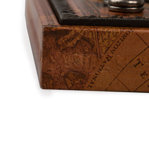Beautiful Chess Pieces with Leatherlike MAP Chess Board N035 - Hobby.lt 🇬🇧