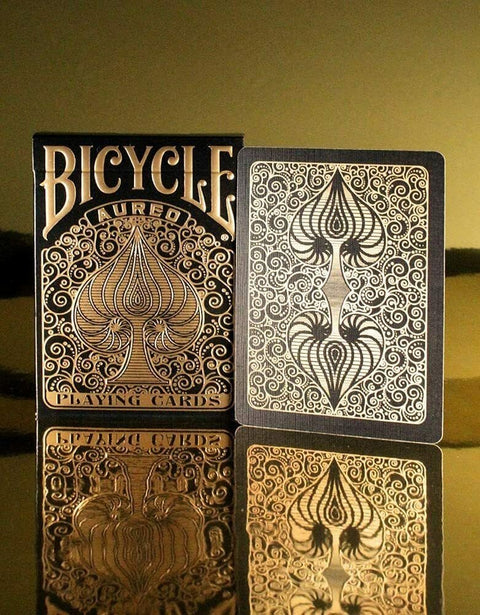 Bicycle Aureo Black playing cards - Hobby.lt 🇬🇧