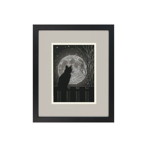 Black Moon Cat (13 x 18 cm) - Cross Stitch Kit by DIMENSIONS - Hobby.lt 🇬🇧