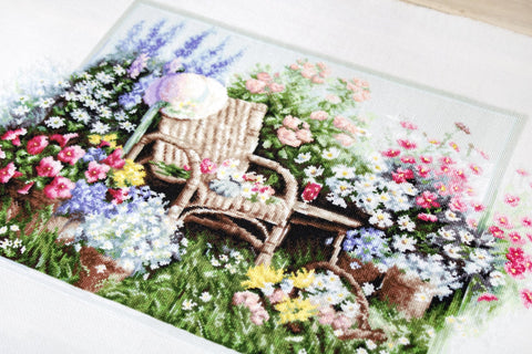Blooming Garden SB2344 - Cross Stitch Kit - Hobby.lt 🇬🇧