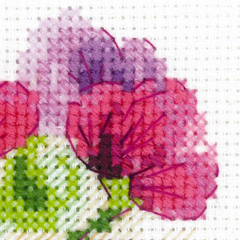 Bouquet with Sweet Peas - Cross Stitch Kit from RIOLIS Ref. no.:1606 - Hobby.lt 🇬🇧