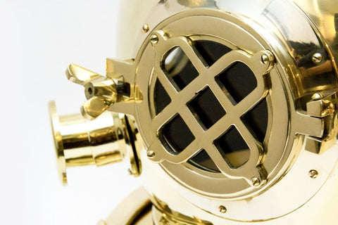 Brass diver’s helmet - U.S. Navy Diving Replica HMT - 0034 - Hobby.lt 🇬🇧
