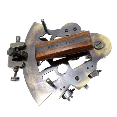 Brass sextant in leather box NC 1514B - Hobby.lt 🇬🇧