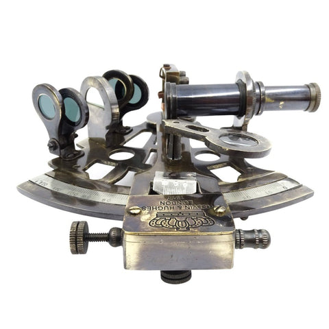 Brass sextant in leather box NC 1514B - Hobby.lt 🇬🇧