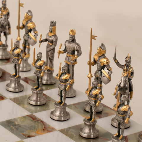 CARLO MAGNO - Emperor Of Roman Empire: Chess Set in 24k Gold - Hobby.lt 🇬🇧