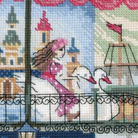 Carousel - Cross Stitch Kit from RIOLIS Ref. no.:1458 - Hobby.lt 🇬🇧