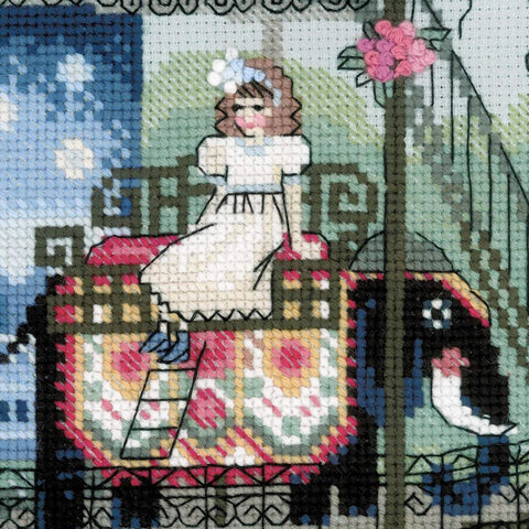 Carousel - Cross Stitch Kit from RIOLIS Ref. no.:1458 - Hobby.lt 🇬🇧