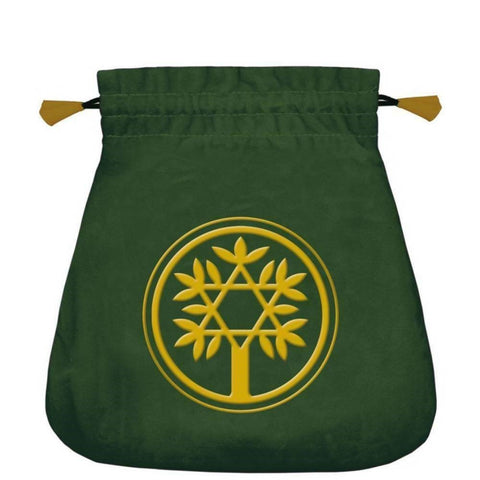 Celtic Tree Satin Green Bag Cards Lo Scarabeo - Hobby.lt 🇬🇧