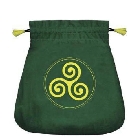 Celtic Triskel Satin Green Bag Cards Lo Scarabeo - Hobby.lt 🇬🇧